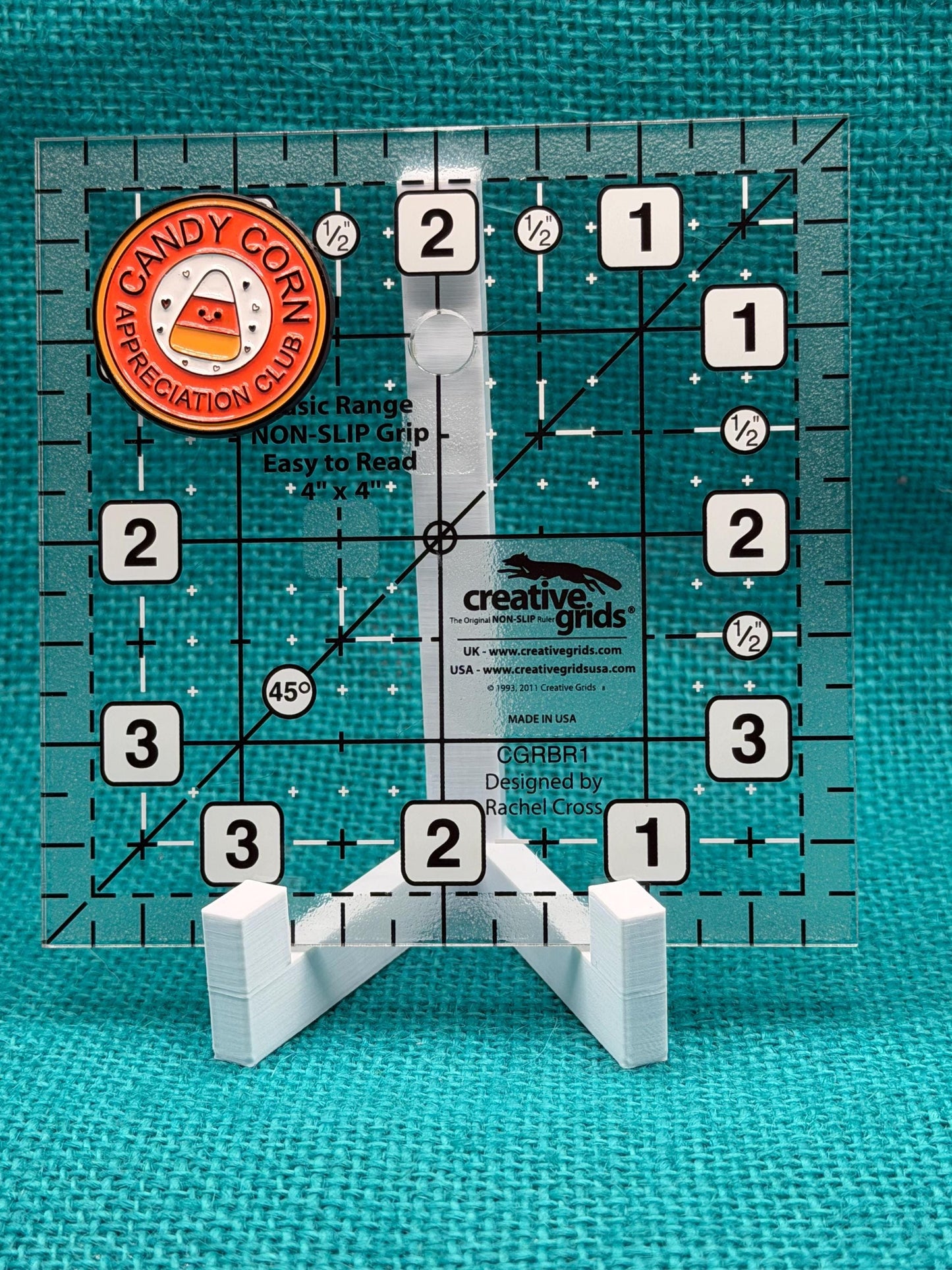 Candy Corn Appreciation Club Needle Minder | Cute Halloween Magnet | Fall Treat Lover Gift | Cross Stitch Needle Holder