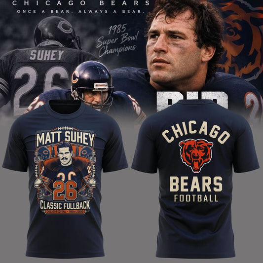 006. Limited Edition Matt Suhey - Chicago Bears Always and Forever - Thank You For Your Memories T-Shirt