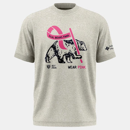 Limited Edition 2026 Chicago Bears "Real Bears Fans Wear Pink" T-Shirt