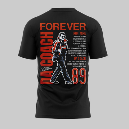 01.40. Chicago Bears Mike Ditka Forever Black T-Shirt